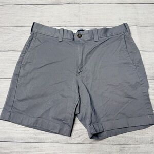 J.Crew Factory Shorts‎ Men 30 Gray Grey 7 Inch Inseam Flat Front Casual Preppy